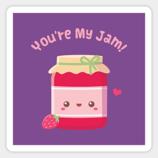 You Are My Jam, Strawberry Jam Bottle Magnet